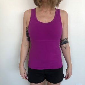 Work out top with shelf bra